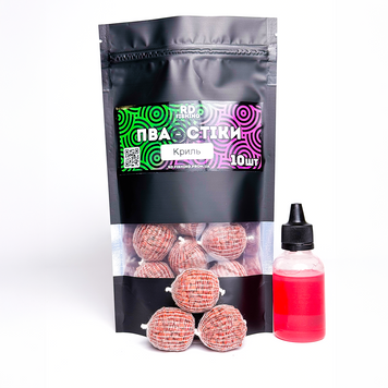 Готові ПВА - стіки Криль 10 шт + Ліквід 50 мл pva-stiky-10-krill фото