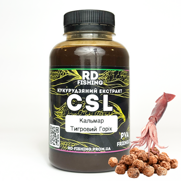 Ліквід ЦСЛ кукурудзяний екстракт КАЛЬМАР - ТИГРОВИЙ ГОРІХ ( Squid - Tiger Nuts ) 250 мл - ( CSL ) Corn Steep Liquor csl-250-squid-tiger фото
