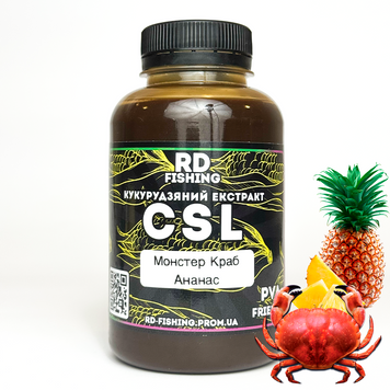 Ліквід ЦСЛ кукурудзяний екстракт МОНСТР КРАБ - АНАНАС ( Monster Crab - Pineapple ) 250 мл - ( CSL ) Corn Steep Liquor csl-250-crab-ananas фото
